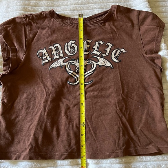 H&M cropped brown t-shirt - Picture 4 of 5